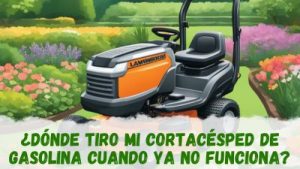 Reciclaje del cortacésped de gasolina